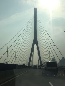 A bridge over the Huangpu river